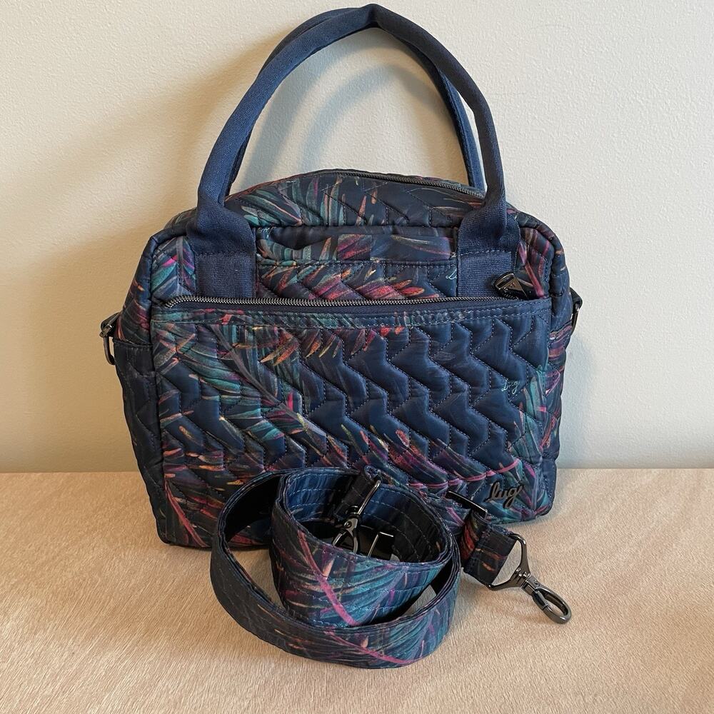 LUG Jive Tropical Multicolor Quilted Crossbody Purse